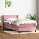 Box Spring postelja z vzmetnico Pink 100x220 cm Velvet, (21793146) Cene