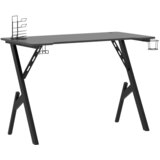 Maison Chic gaming miza - računalniška miza z nogami Y-oblike črna 110x60x75 cm, (21784954) Cene
