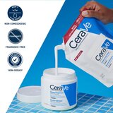 CeraVe Refill Moisturizing Cream hidratantna krema za lice i tijelo za suhu i vrlo suhu kožu zamjensko punjenje 454 g | shoptok.hr