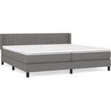  Krevet s oprugama i madracem tamnosivi 200 x 200 cm od tkanine | shoptok.hr