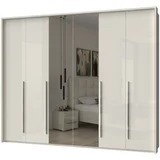plakar sa dva ogledala P6A-2OG/PN - kolekcija piano - bež lak/bež lak - 277x226x60 cm
