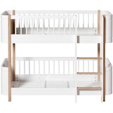 Oliver Furniture® pograd mini+ low bunk bed 60x160 white/oak | Shoptok.si