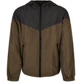 Urban Classics Kids Boys' 2-Tone Tech Windrunner Black/Darkolive Cijene