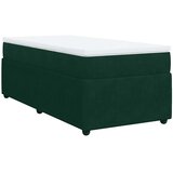 Box spring krevet s madracem tamnozeleni 80 x 200 cm baršunasti | shoptok.hr
