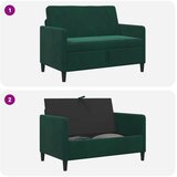 SOFA s pohranom Tamnozelena 122 x 78 x 87 cm Poliester | Shoptok.si