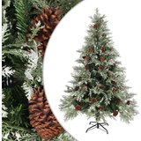 vidaXL božićno drvce sa šiškama zeleno-bijelo 150 cm pvc i pe | shoptok.hr