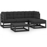 Maison Chic Seti vrtnega pohištva - Vrtna garnitura - Vrtni pohištvo set 5-delna z blazinami trdna borovina, (21814225) | Shoptok.si