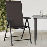 Maison Chic Zložljivi Vrtni Stoli - Stol za vrti 4 kosi črna kava poli ratan JS2855, (21876555) | Shoptok.si
