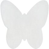 RugsX Preproge Sodobna pralna preproga SHAPE 3150 Metulj shaggy 80x80 cm Bež | Shoptok.si