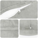  Presvlaka za jastuk 2 pcs HEERLEN Svjetlosiva &amp;Oslash; 60 cm Flanel Slike