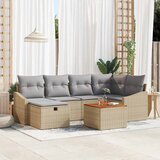  Sjedeća garnitura za vrt 7 kom. poliratan 233,5 x 123,5 x 85 cm | shoptok.hr