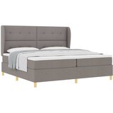  s opruga kutije Sivo-smeđa 200 x 200 cm tkanina | shoptok.hr