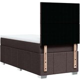  Krevet s oprugama i madracem tamnosmeđi 90 x 190 cm od tkanine | shoptok.hr