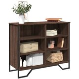 Komoda boja smeđeg hrasta 91x35,5x74,5 cm od konstruiranog drva | shoptok.hr