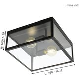 Eglo 49392 - plafonsko svetlo charterhouse 2xE27/60W/230V | Eponuda.com