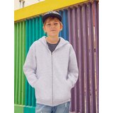 Fruit Of The Loom Szara bluza dziecięca z kapturem Zip Through Hooded Sweat Cene