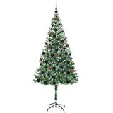 vidaXL Umestno božično drevo med 300 LED Zelena 180 cm PVC in Jeklo | Shoptok.si