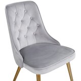 Venture Home Velvet blagovaonska stolica, siva, set od 2 | shoptok.hr