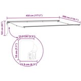  Okvir tende Burgundija 450 × 300 cm Poliester s PU premazom, (5000206818) | Shoptok.si