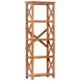 Police za knjige 60x30x160 cm drvo bagrema s premazom boje meda | shoptok.hr