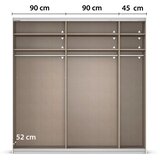 Modern Living Omara Z Drsnimi Vrati Feldkirch, Antracit Slike