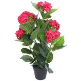  Umjetna Hortenzija s Posudom 60 cm Crvena | shoptok.hr