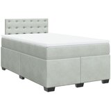  Krevet s oprugama i madracem svjetlosivi 120x190 cm baršunasti | shoptok.hr