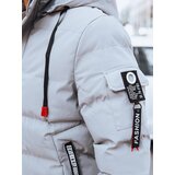 DStreet Kurtka zimowa męska pikowana szara | Shoptok.si