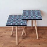 Hanah home 2Shp50 - multicolor multicolor nesting table (2 pieces) | ePonuda.com