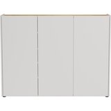 Germania Kremno bela omarica v hrastovem dekorju 138x105x25 cm Libbiano – | Shoptok.si