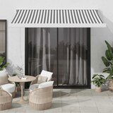 vidaXL zložljiva tenda antracit in bela 3x2,5 m blago in aluminij | Shoptok.si