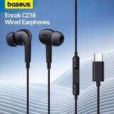  Žičane slušalice USB-C Baseus Encok CZ18 crne A00170100113-Z1 | Shoptok.si