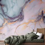  Foto tapeta - Pastel Stones - Pink and Blue Marble-based Structures 350x256 Premium | shoptok.hr