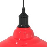 VISILICA podesiva po visini E27 sjaj crvena Ø 31 cm metal | shoptok.hr