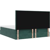  Otomanski posteljni okvir z vzmetnicami zelen 160x200 cm žamet, (22011838) | Shoptok.si