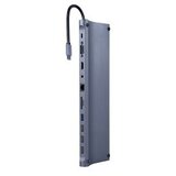 Docking station GEMBIRD USB adapter Type-C 11-in-1 multi-port adapter (USB hub + HDMI + VGA + PD + card reader + LAN + 3.5 mm audio), A-CM-COMBO11-01 Cijene