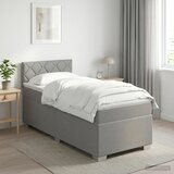  s box springom, madracem i LED-om Svjetlosiva Jjedan | shoptok.hr