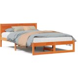  Krevet Vosak smeđi Masivno drvo 120 x 190 cm | shoptok.hr
