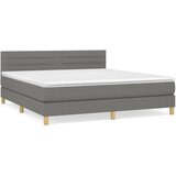  The Living Store Box spring postelja z vzmetnico temno siva 180x200 cm blago - Box Spring Postelja, (21500760) | Shoptok.si