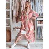 DStreet Sukienka one size midi w kwiatki LILOVIE różowa | Shoptok.si