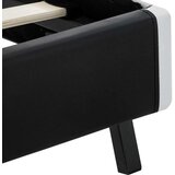  Okvir za krevet od umjetne kože s LED svjetlom crni 140x200 cm | shoptok.hr