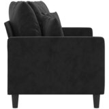  Dvosjed crni 140 cm baršunasti | shoptok.hr