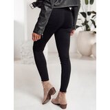 DStreet Spodnie damskie jeansowe CLARET czarne | shoptok.hr