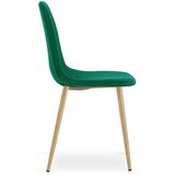  PADVA stolica - zeleni baršun / noge od hrasta x 2 | shoptok.hr