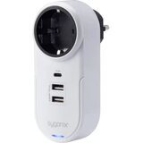 sygonix SY-4512996 Međuutikač sa USB Bijela | Eponuda.ba