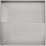  Vrtna saksija Srebrna 80 x 80 x 30 cm Nehrđajući čelik | shoptok.hr