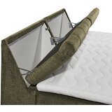 MID.YOU POSTELJA BOXSPRING 200 cm x 240 cm , tekstil, leseni material zelena | Shoptok.si