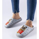 Gemre Gray Soft Frenchfries Slippers | Shoptok.si