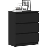  Komoda crna 60 x 35 x 76 cm od konstruiranog drva | Eponuda.com