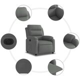  Električni naslonjač od tkanine tamnosivi | shoptok.hr